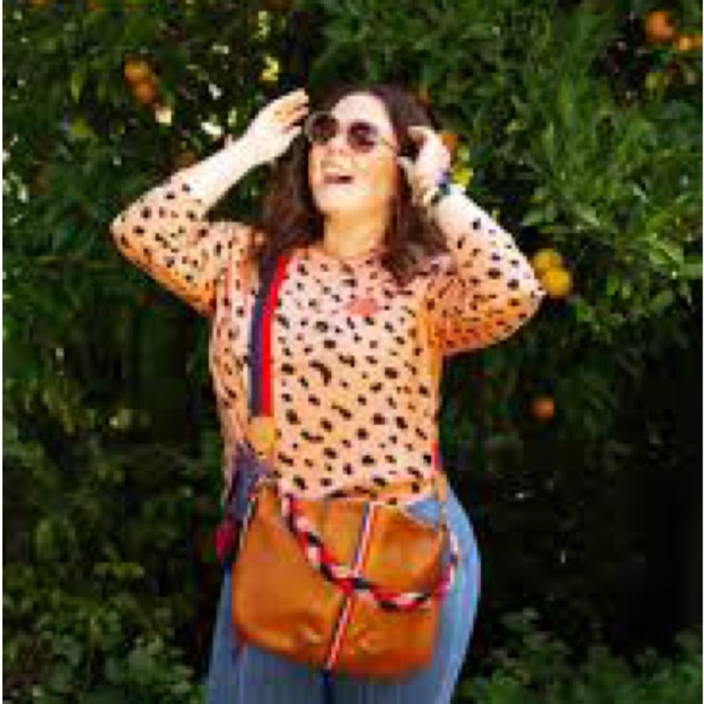 Clare v Melissa McCarthy pink leopards sweater size xxl